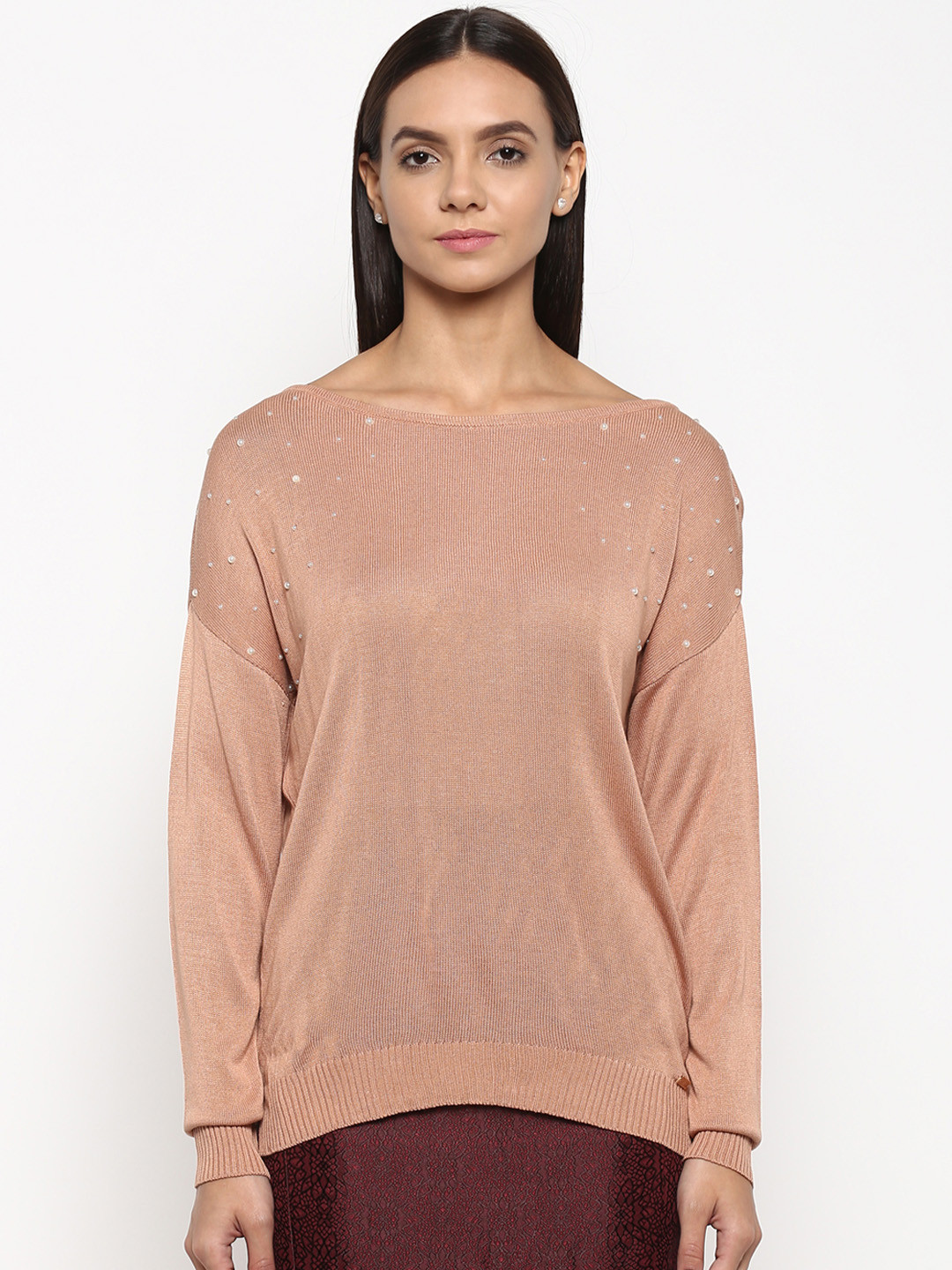

Park Avenue Women Brown Solid Pullover