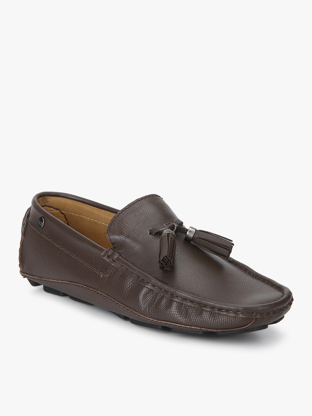 

Carlton London Men Brown Leather Loafers