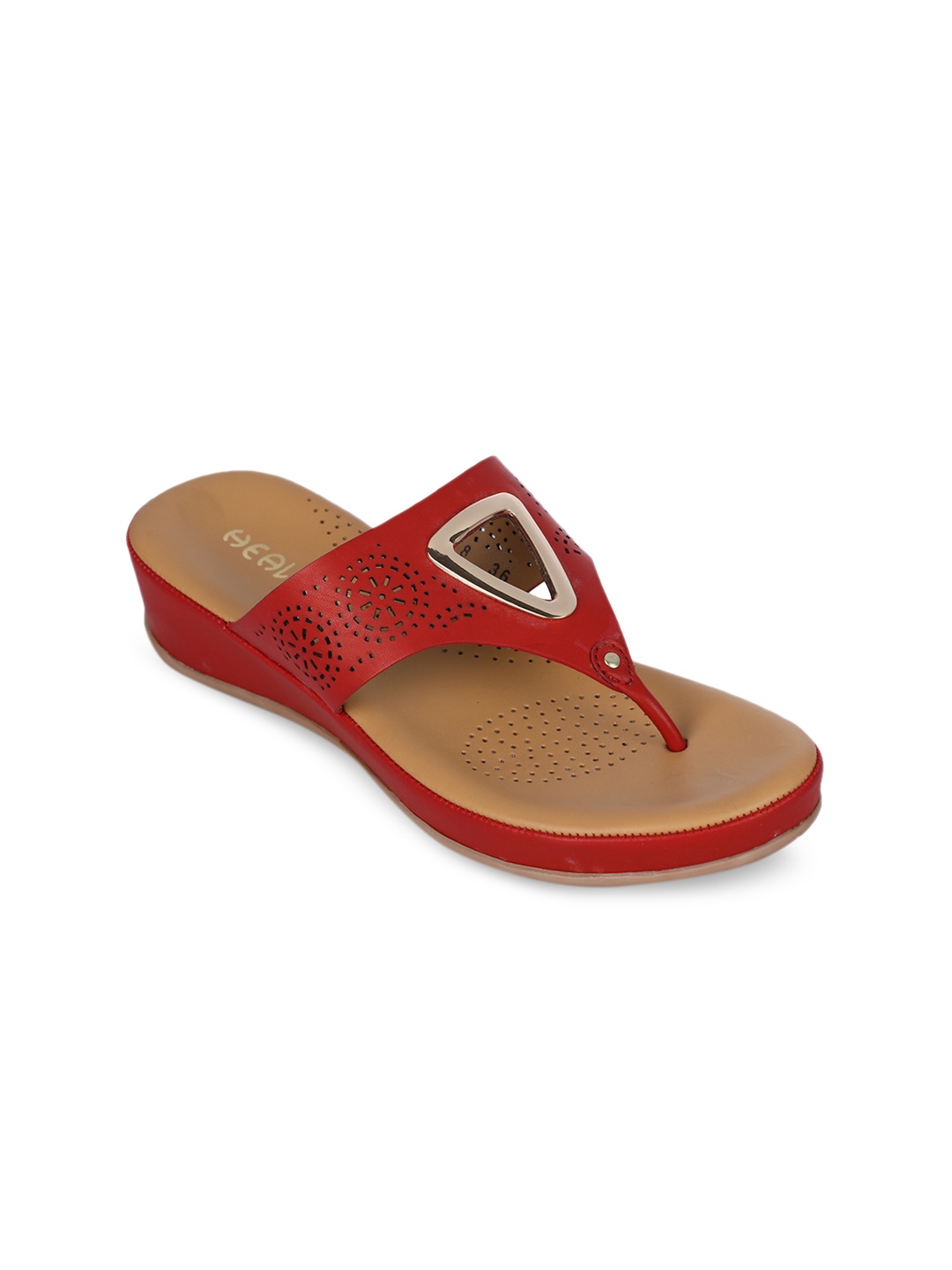 

Liberty Women Red Open Toe Flats