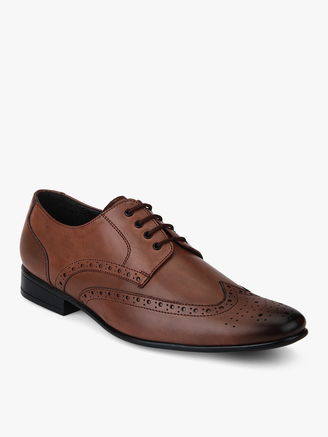 

San Frissco Brown Solid Brogues