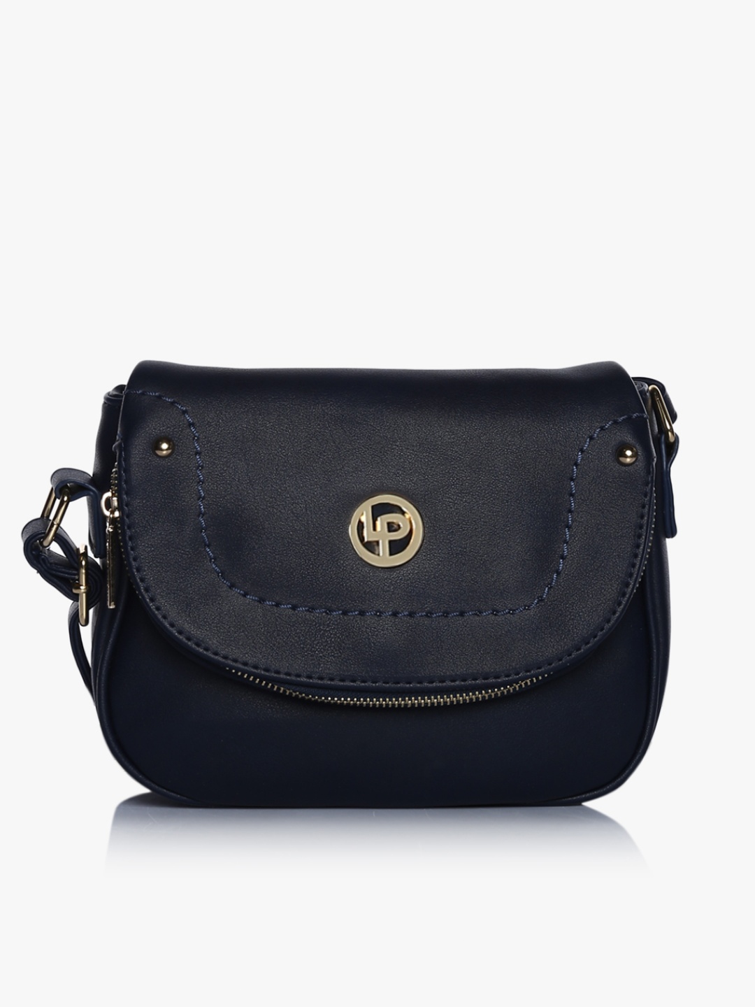 

Blue Polyurethane (Pu) Handbag, Navy blue