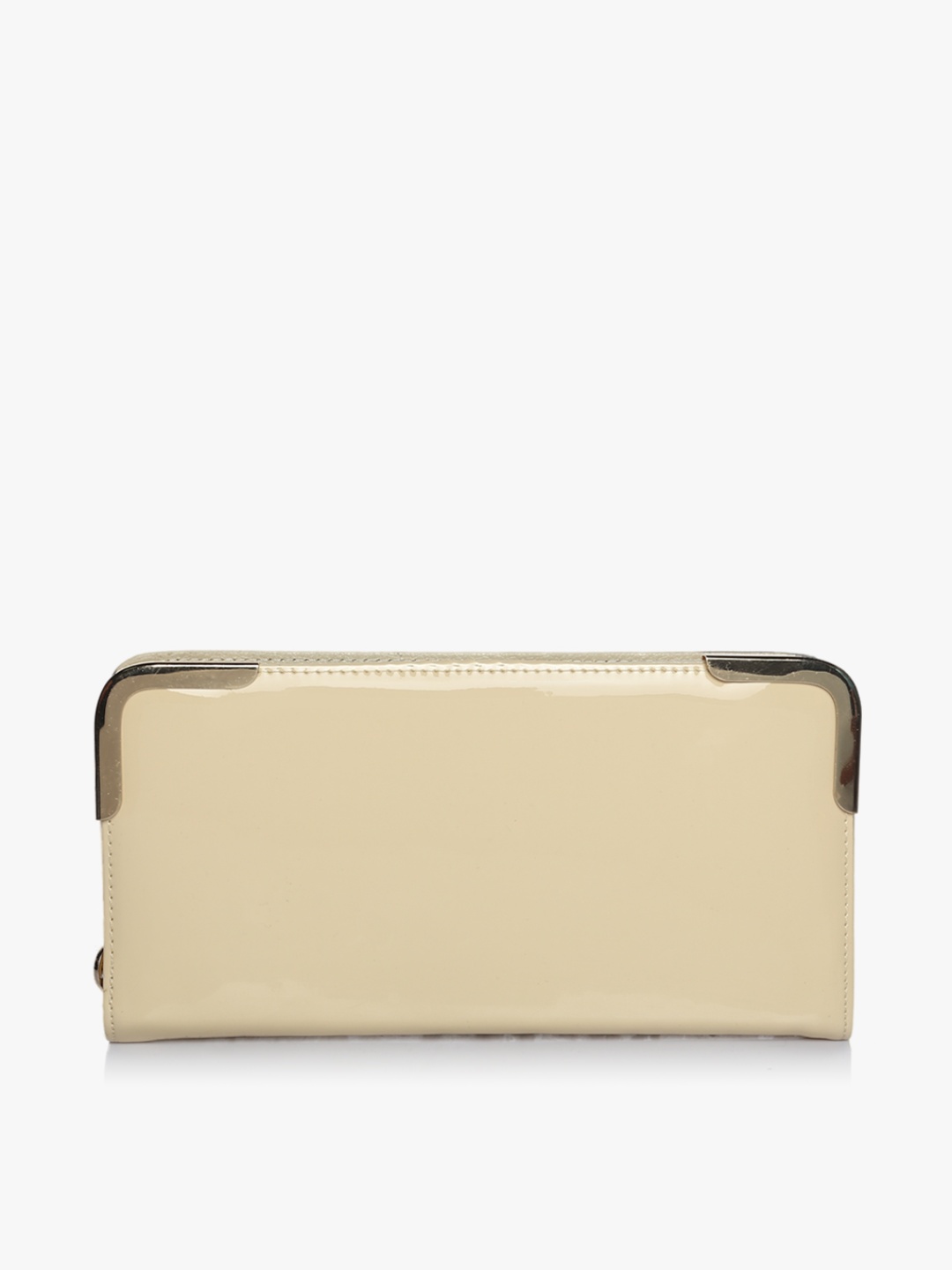 

White Polyurethane (Pu) Clutch, Beige