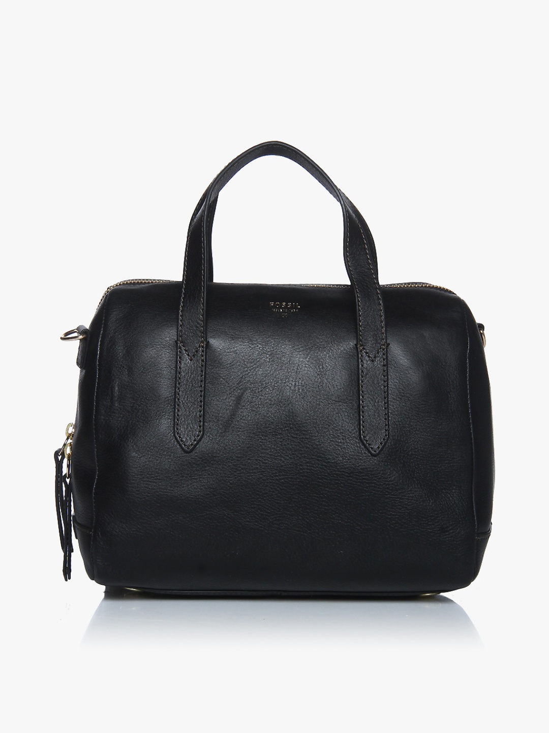 

Sydney Black Leather Satchel Bag