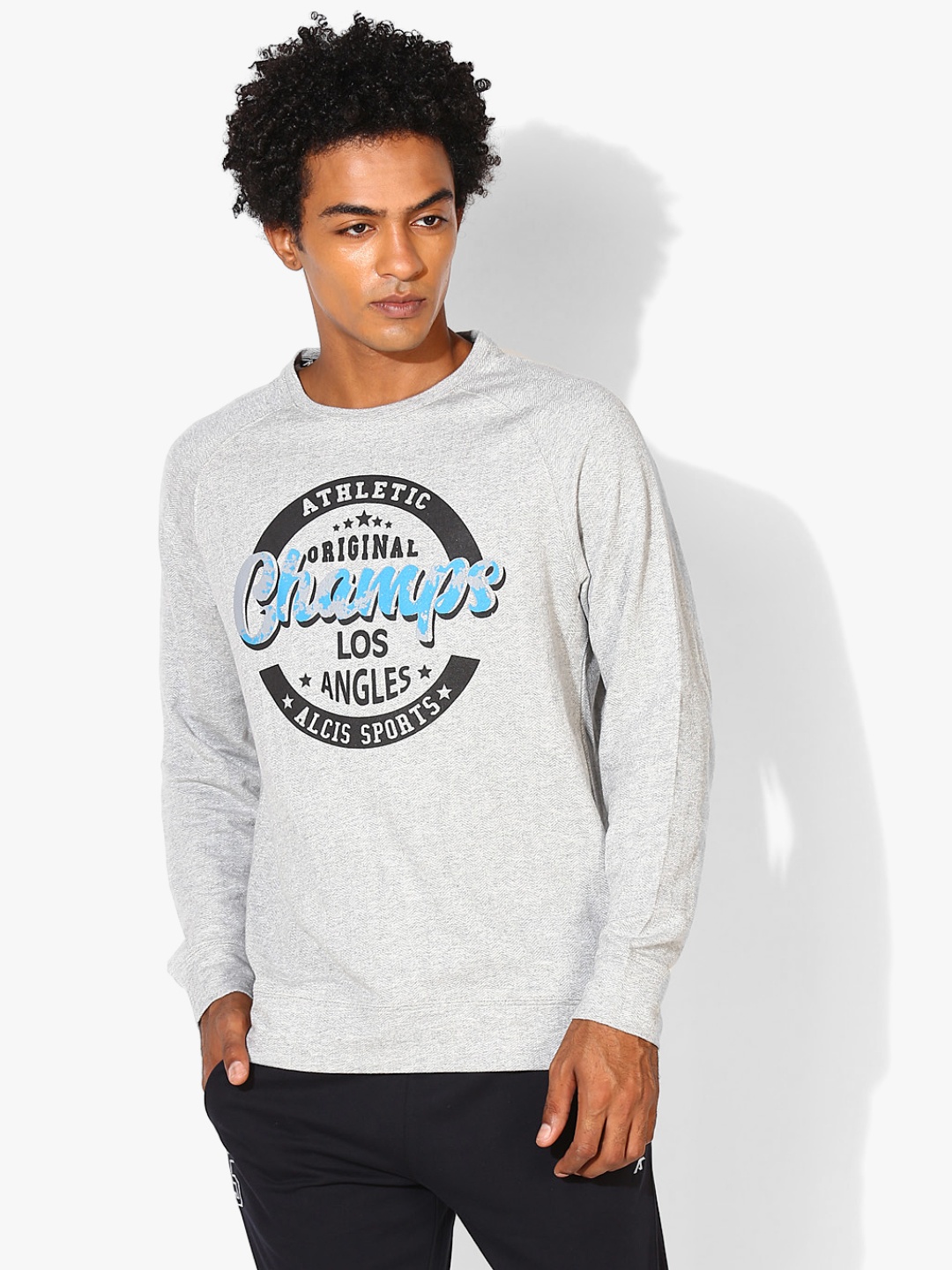 

Grey Melange Sweatshirt