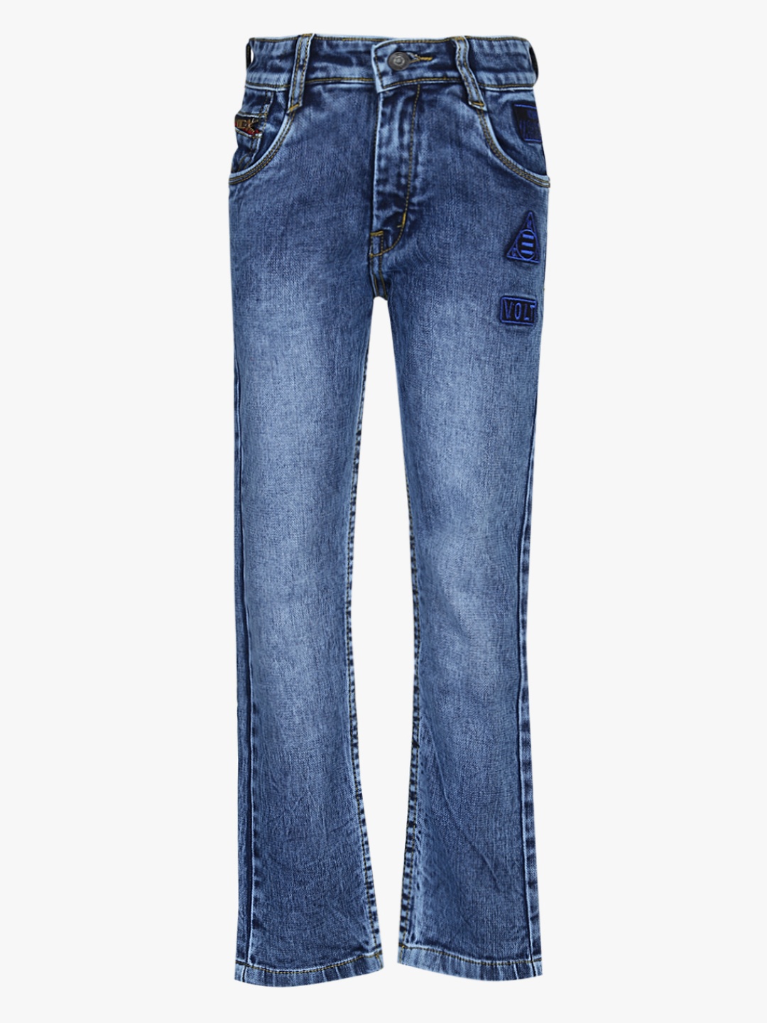 Blue Washed Regular Fit Jeans