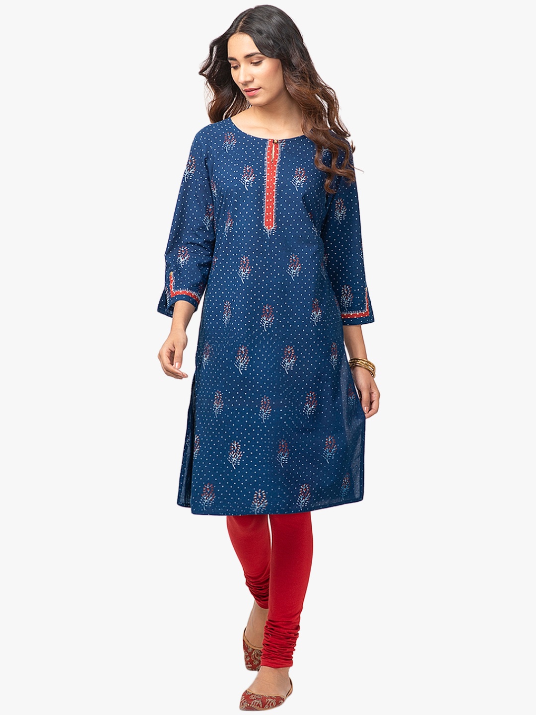 

Blue Printed Kurta