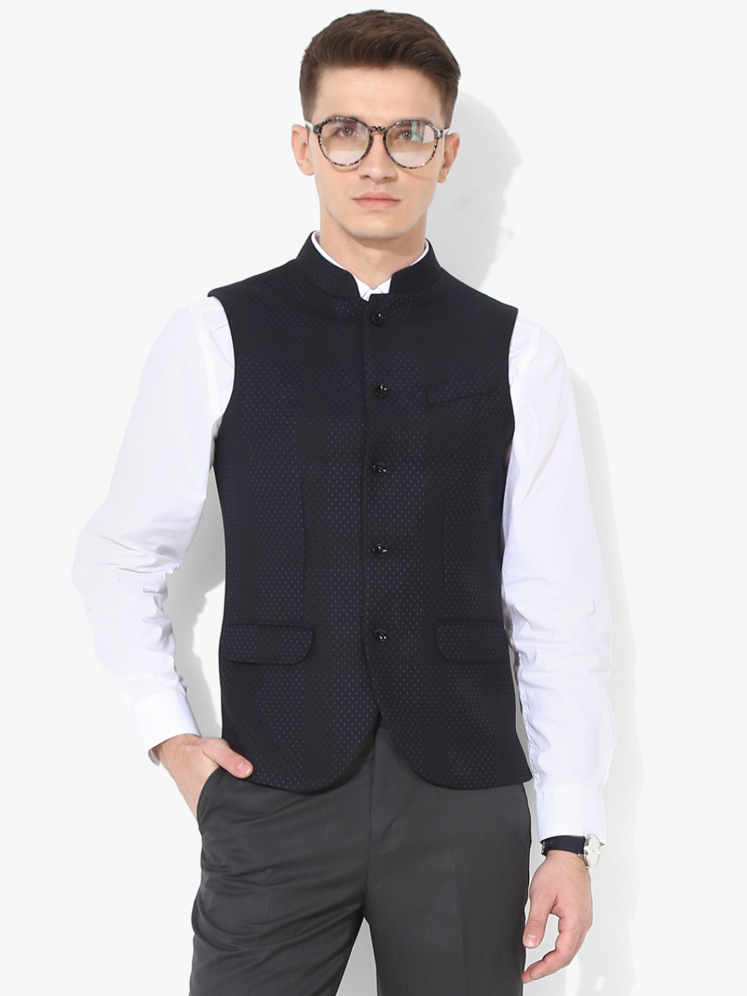

Navy Blue Waistcoat