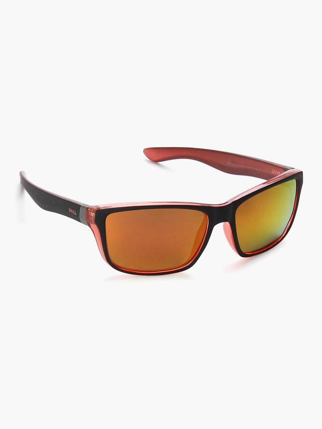 

INVU Unisex Rectangle Sunglasses, Red