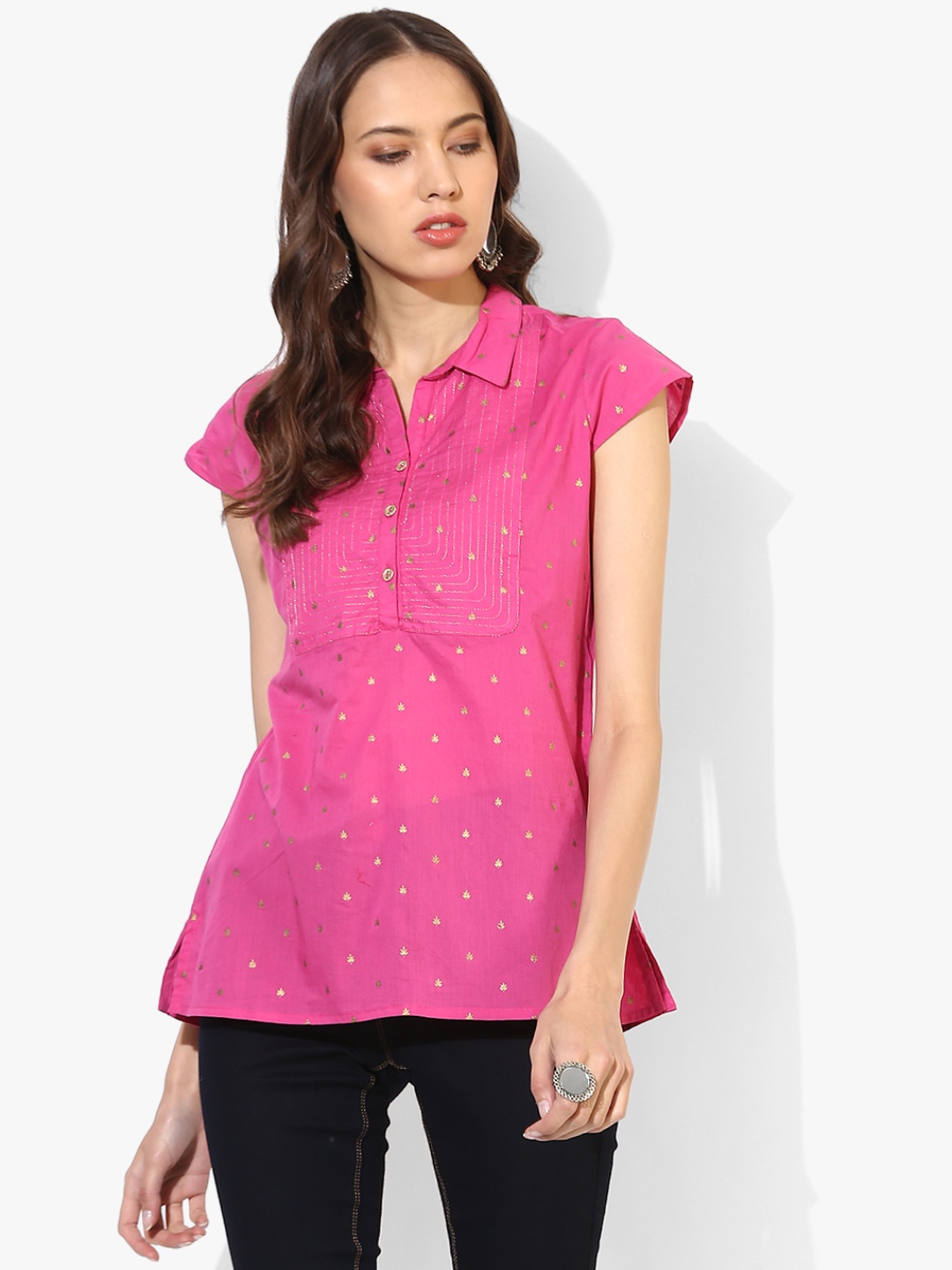 

Pink Printed Blouse
