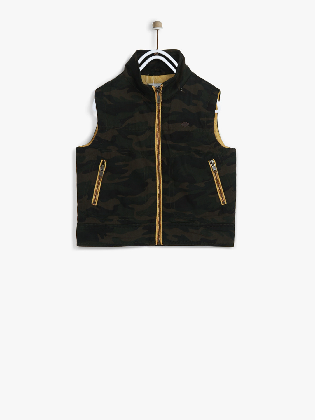 

Olive Printed Winter Jacket