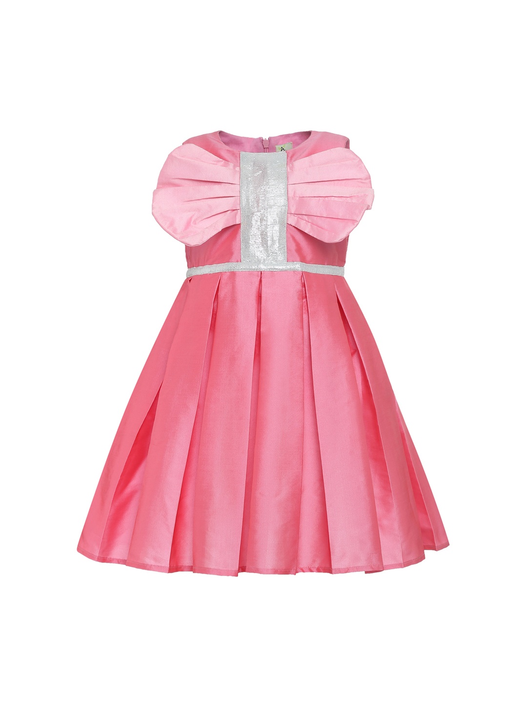 

A Little Fable Girls Pink Massive Bow Attack Dress