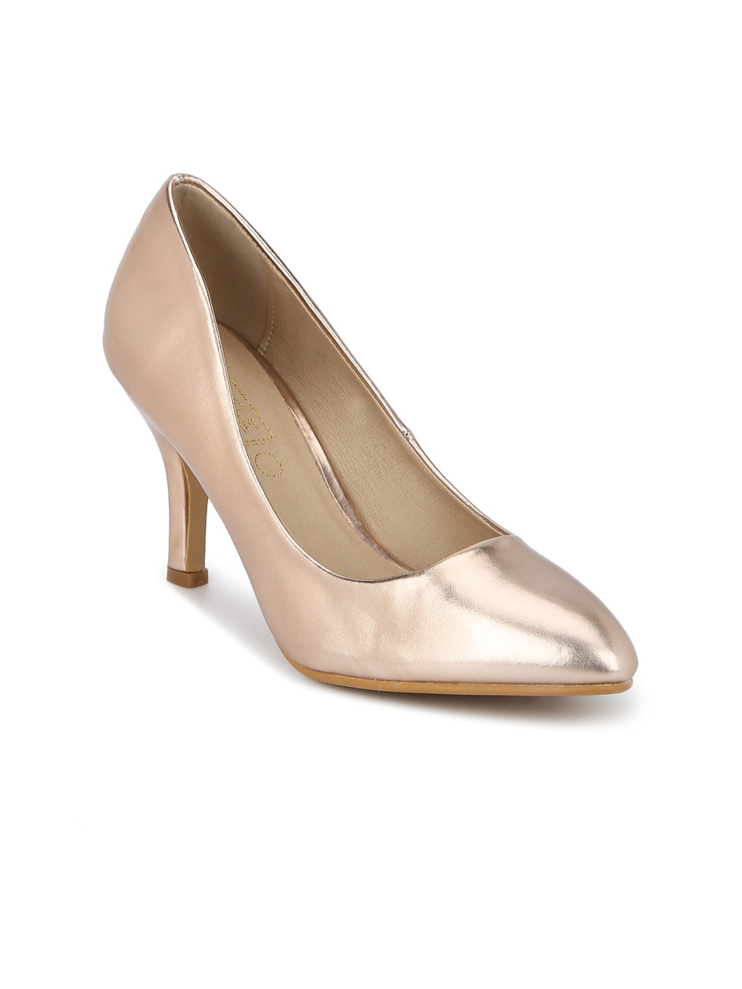 

Truffle Collection Women Rose Gold Solid Pumps