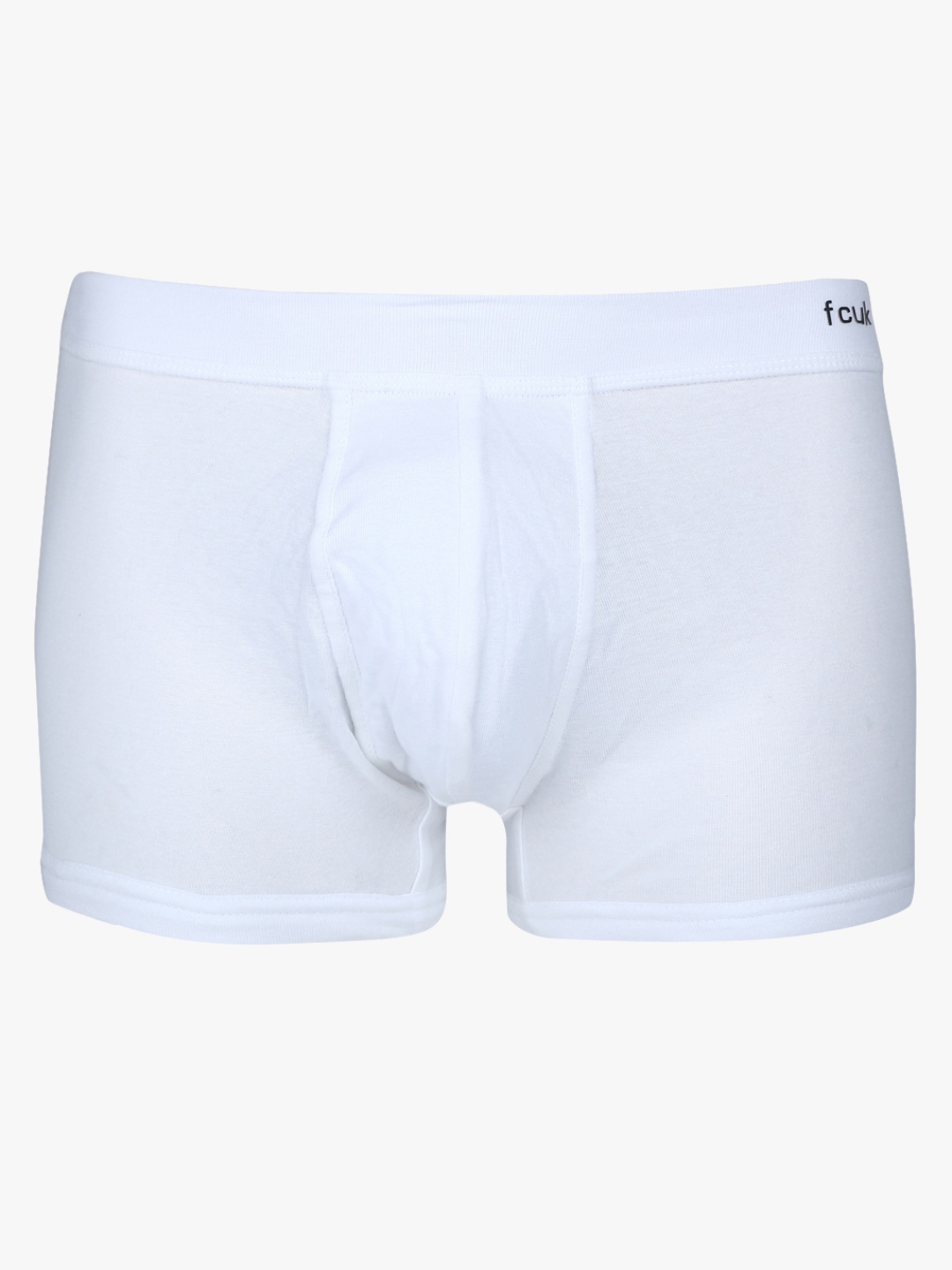 

FCUK Men White Solid Trunks CTR12