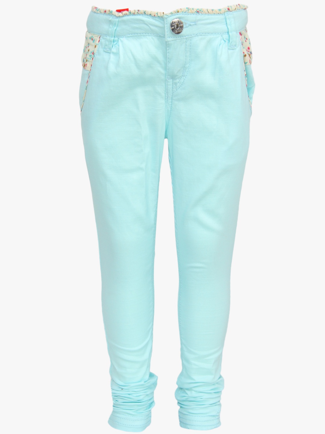 

Aqua Blue Regular Fit Trouser