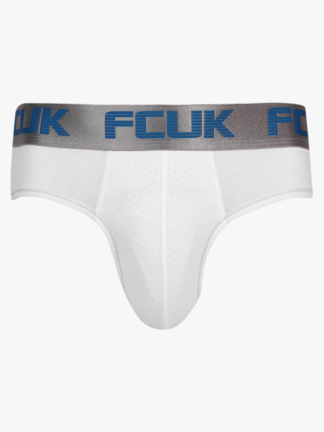 

FCUK Men White Solid Briefs CBR17