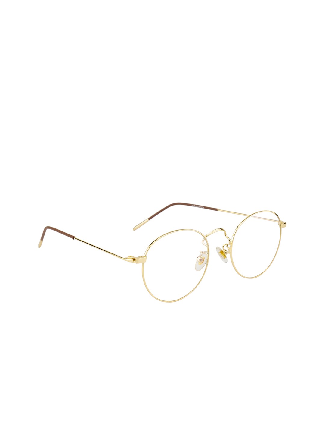 

Ted Smith Unisex Gold-Toned Solid Full Rim Round Frames TS-9362_C4