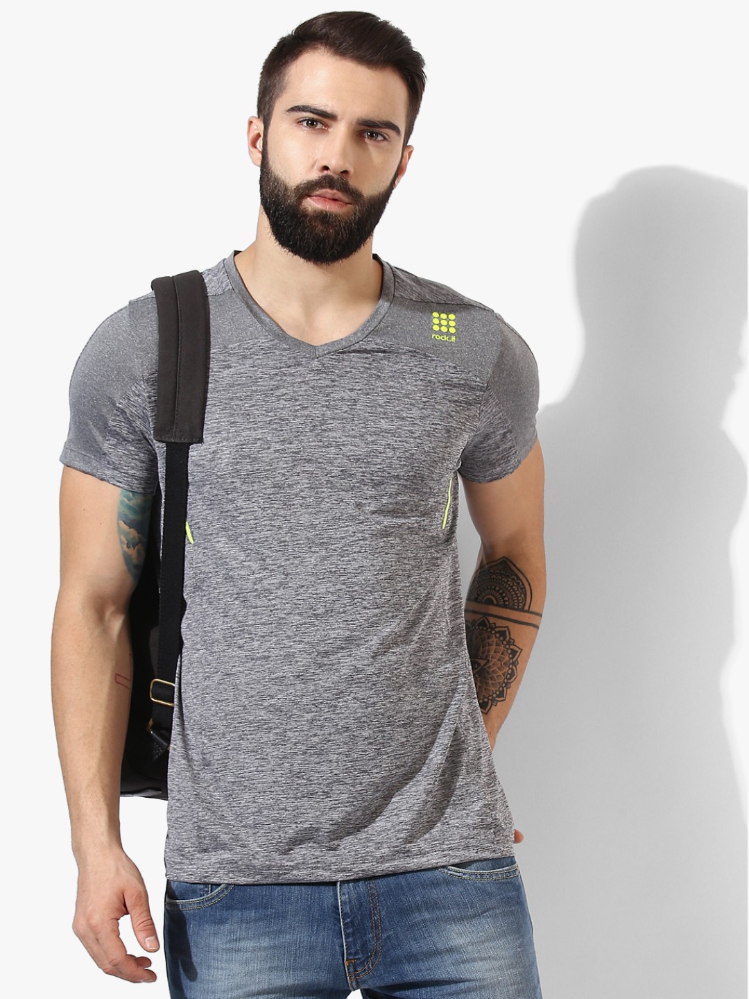 

Grey V Neck T-Shirt