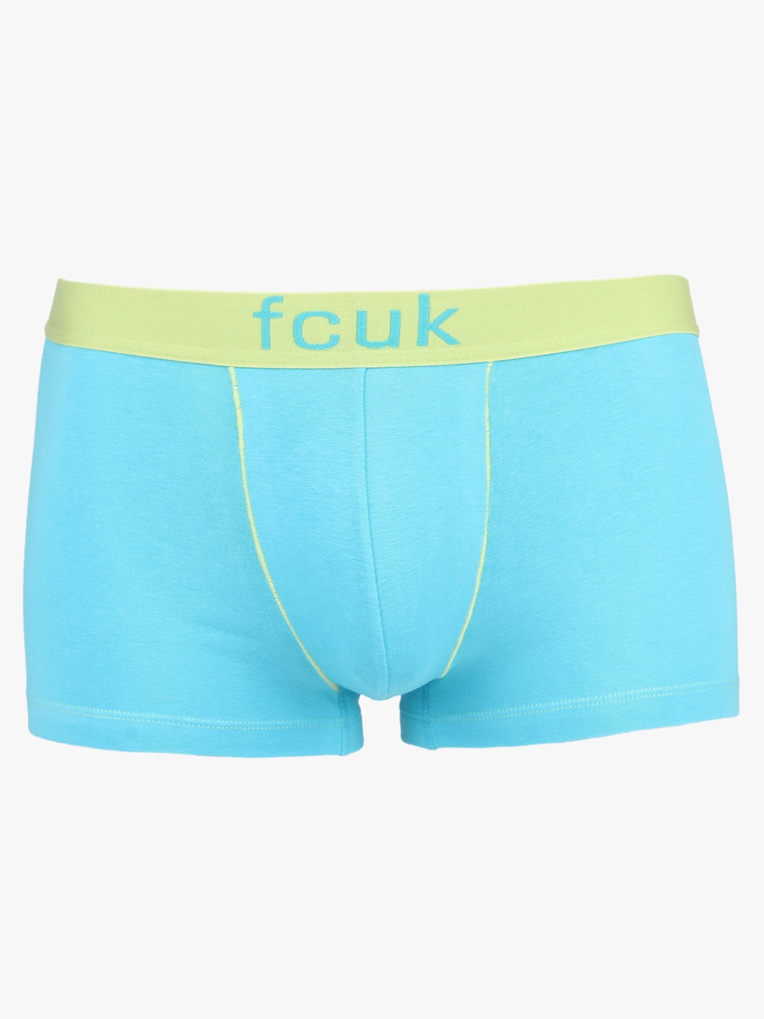 

FCUK Men Blue Solid Trunk