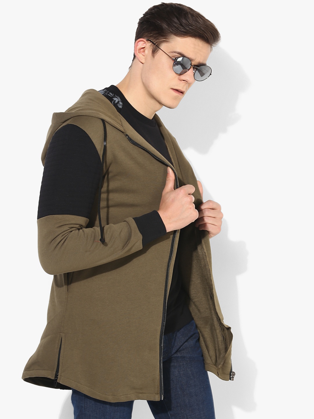

Olive Solid Casual Tailored Jacket