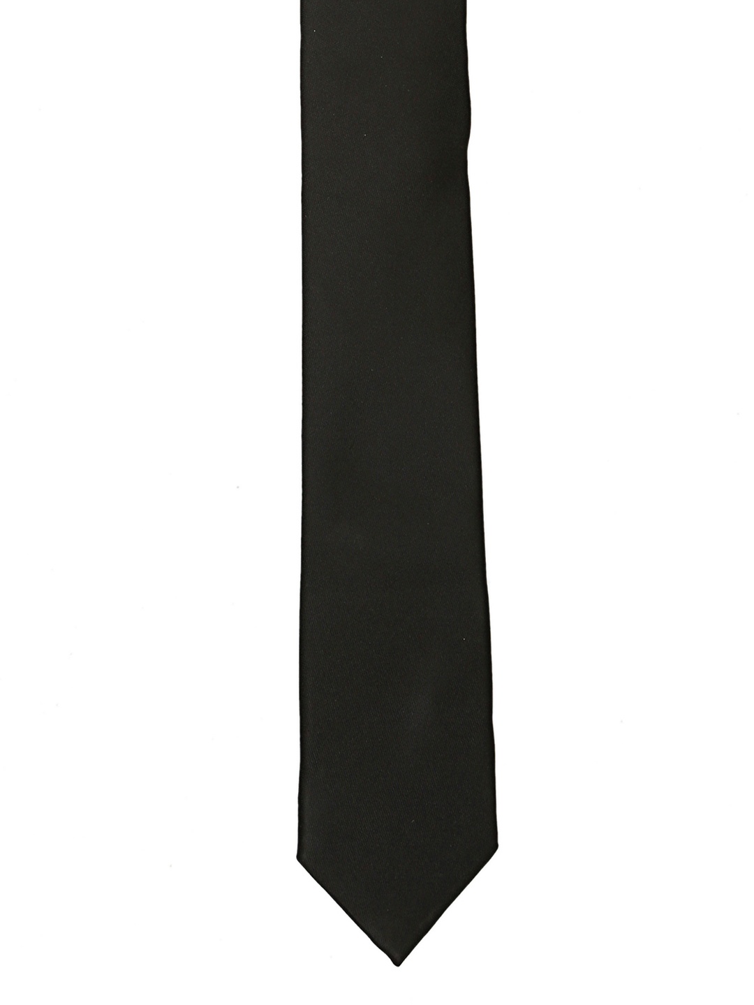 

Tossido Black Solid Skinny Tie