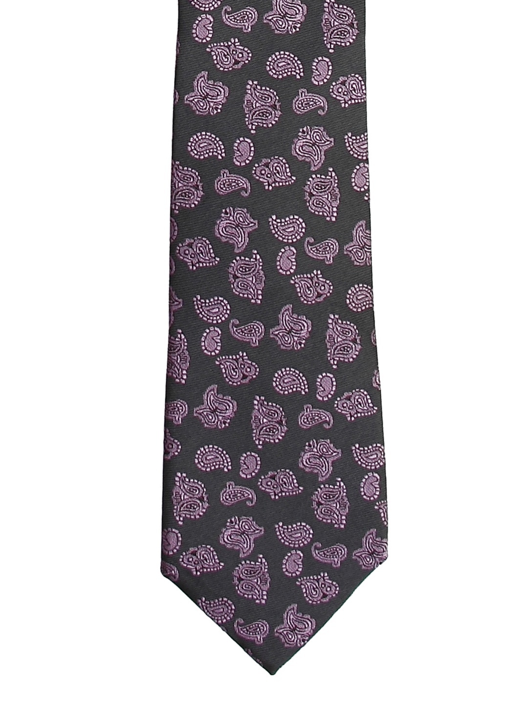 

Tossido Grey Woven Design Broad Tie