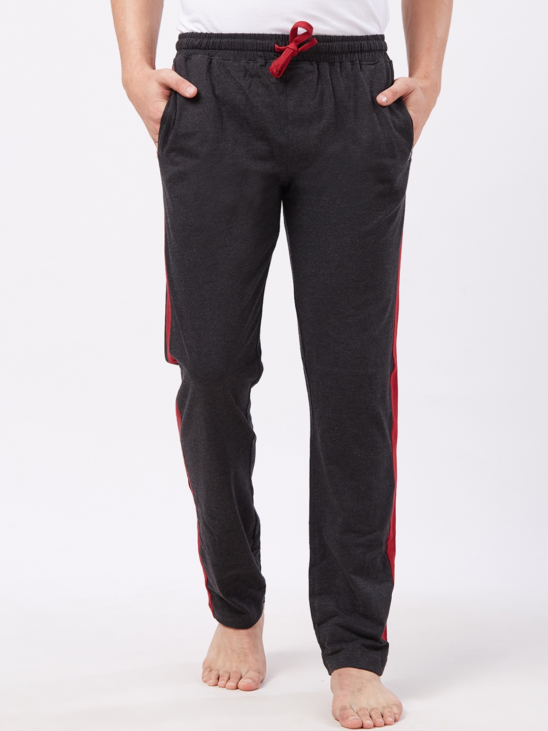 

Fruit of the Loom Men Charcoal Grey Solid Lounge Pant