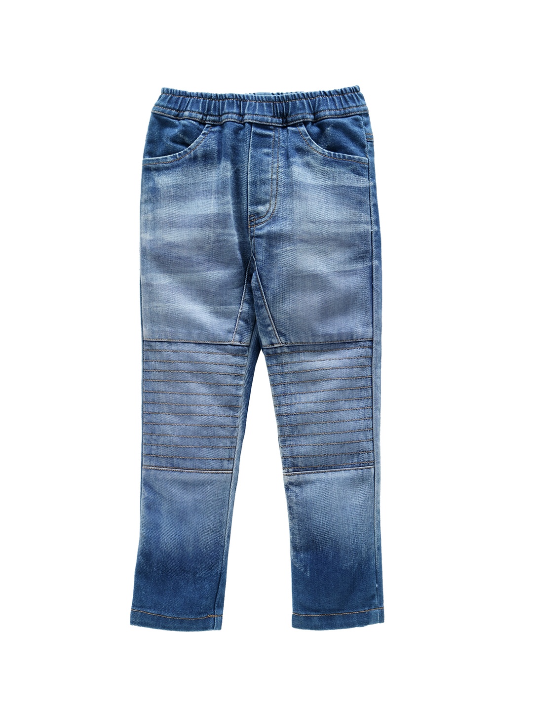 

Nino Bambino Boys Blue Regular Fit Mid-Rise Clean Look Jeans