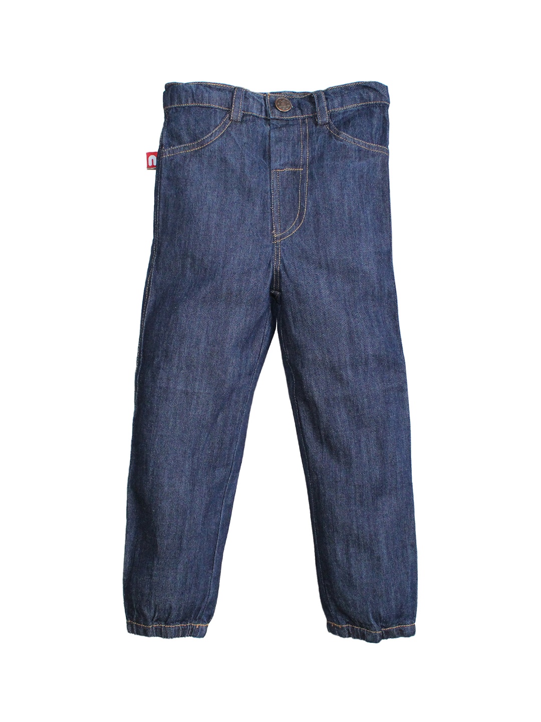 

Nino Bambino Girls Navy Blue Regular Fit Mid-Rise Clean Look Jeans