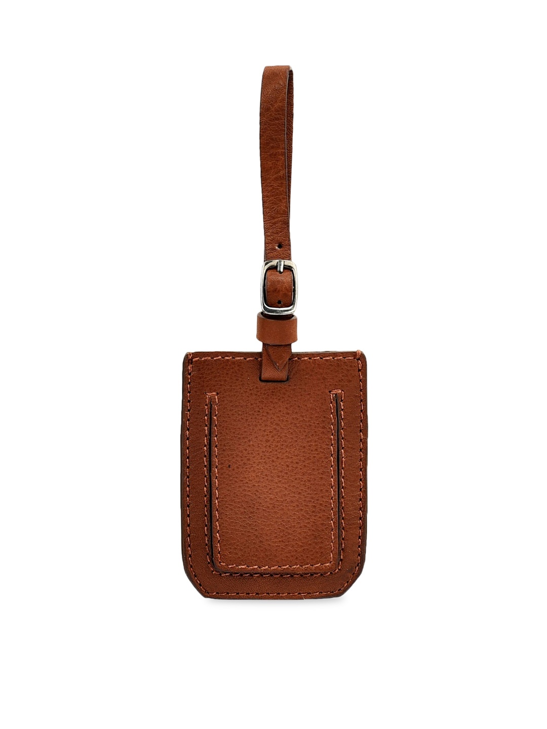 

Eske Men Tan Brown Solid Luggage Tag