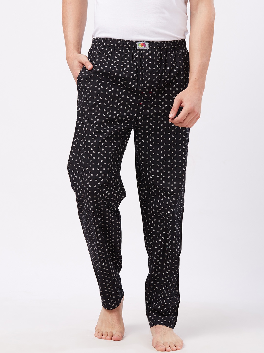 

Fruit of the loom Men Black Printed Pyjama MPP01-A1P2