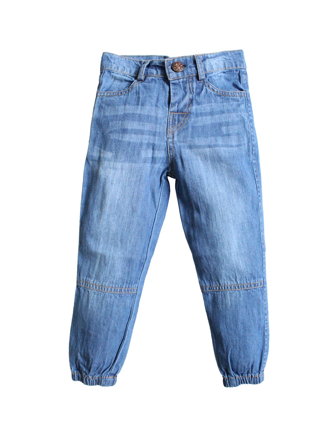

Nino Bambino Boys Blue Jogger Mid-Rise Clean Look Jeans