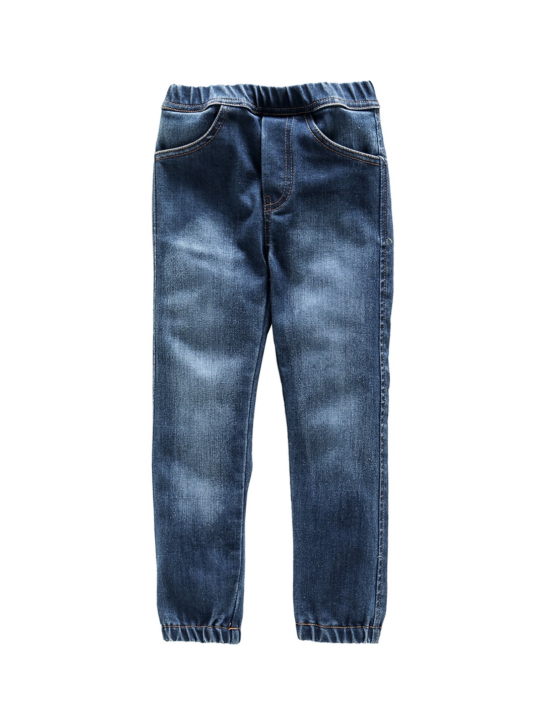 

Nino Bambino Girls Navy Blue Regular Fit Mid-Rise Clean Look Jeans