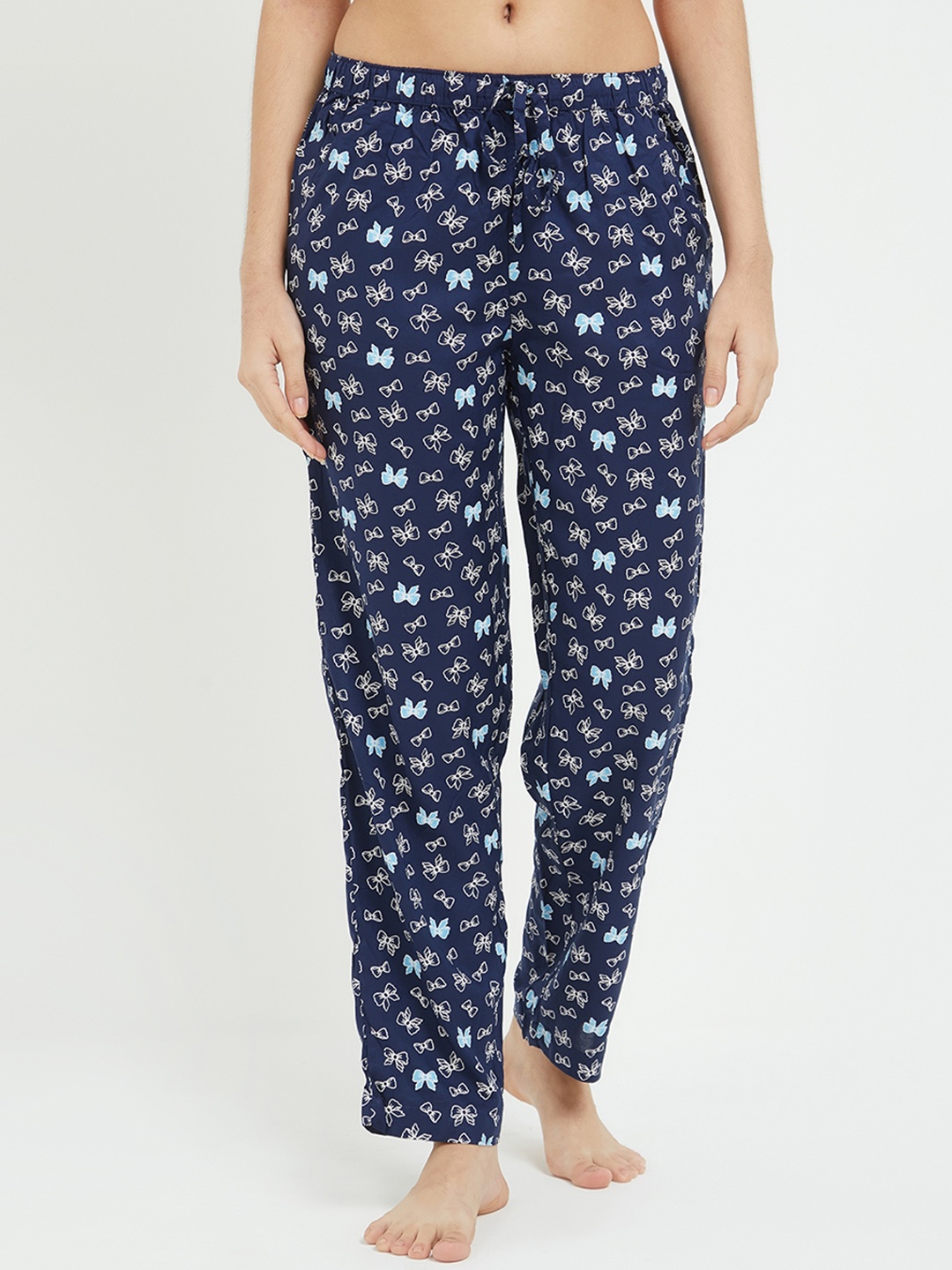 

Fruit of the Loom Women Navy Blue Printed Lounge Pants FWPP01-A1P3