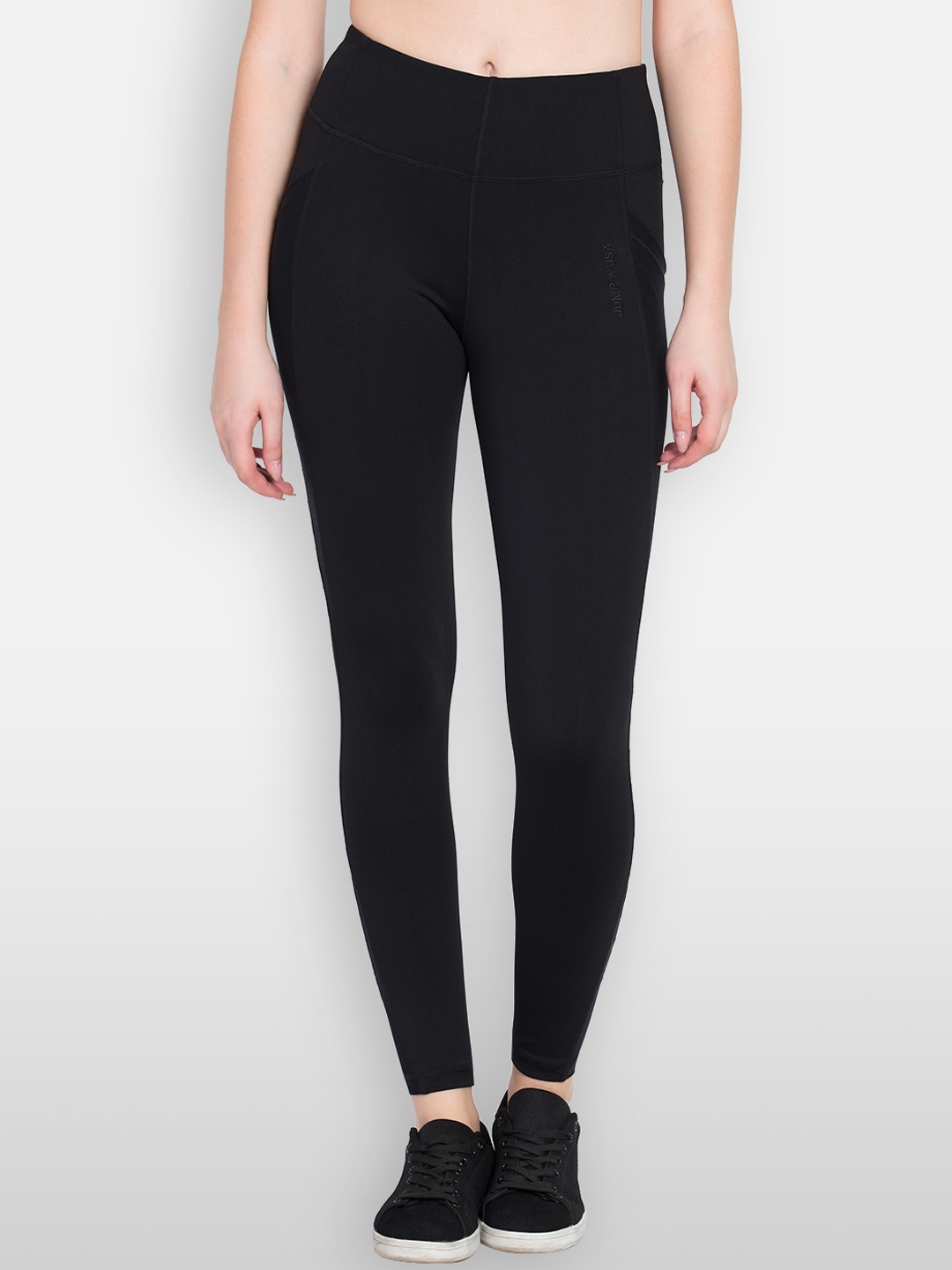 

JUMP USA Women Black Solid Tights