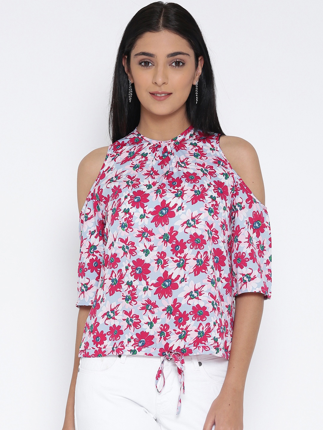 

Sera Women Off-White Printed Top