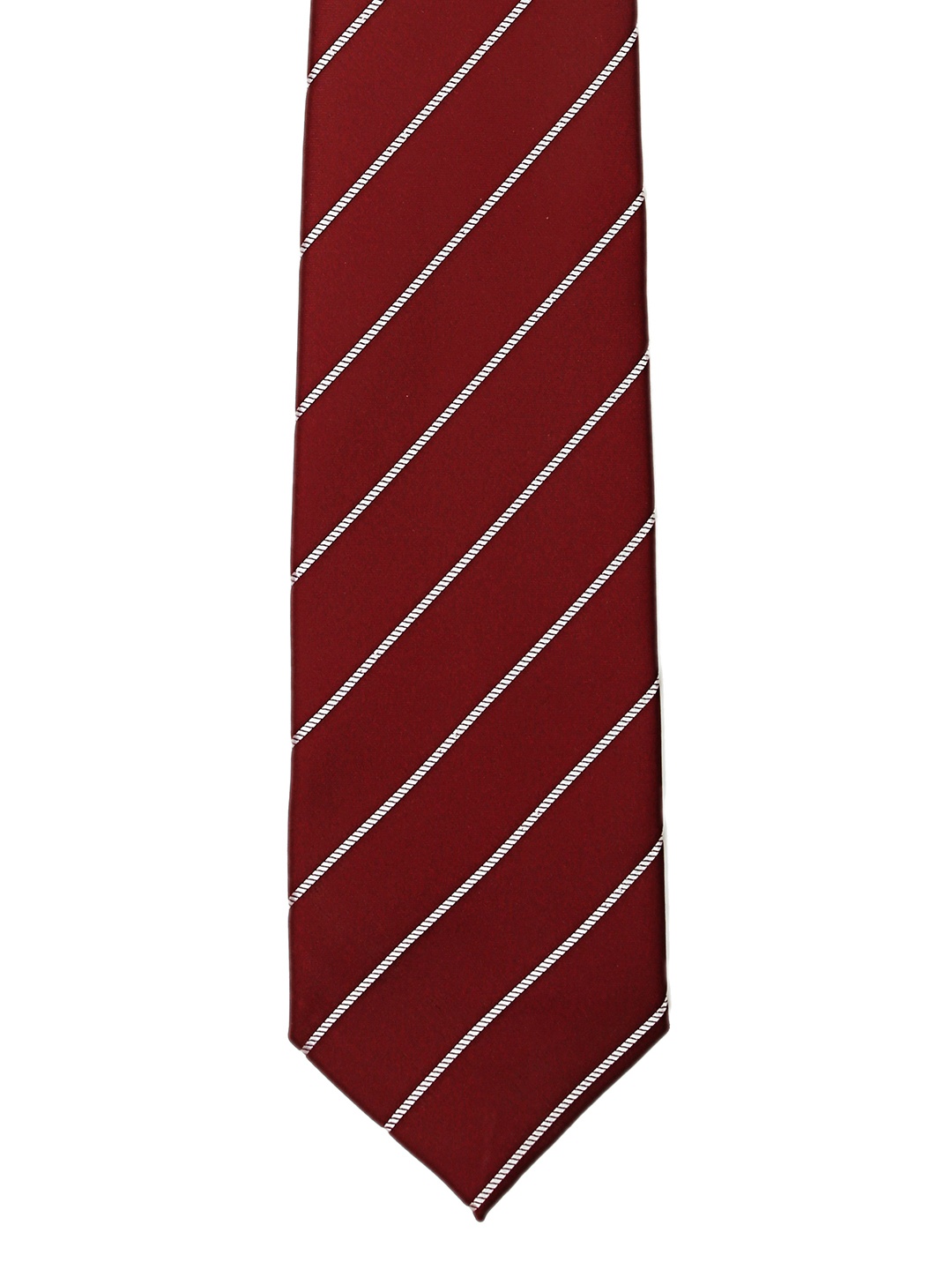 

Tossido Maroon Striped Broad Tie