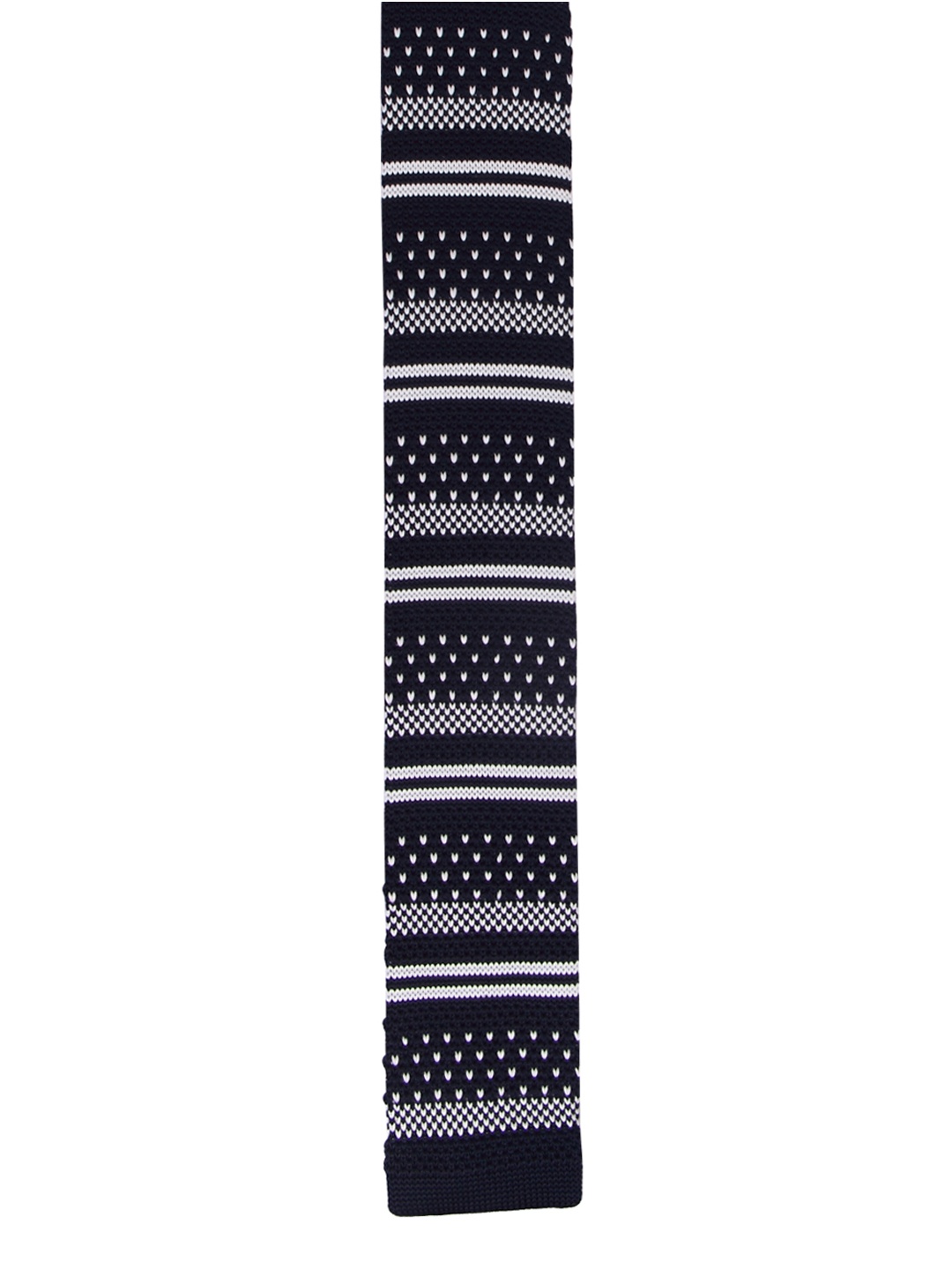 

Tossido Blue & White Woven Design Broad Tie
