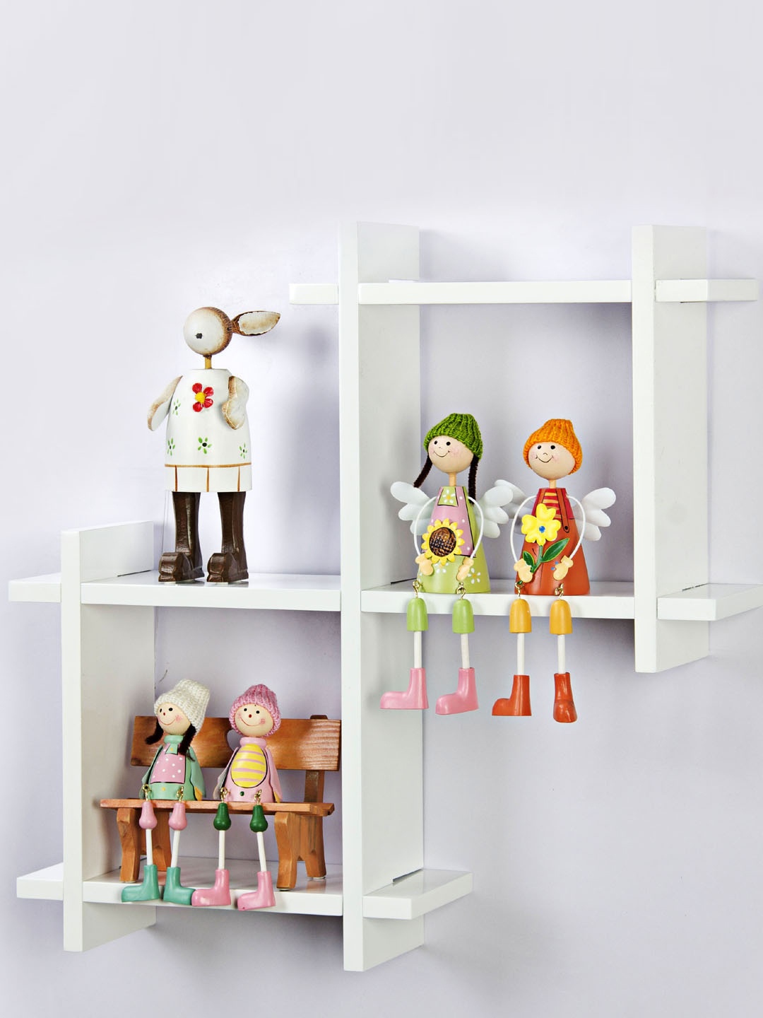 

Aapno Rajasthan White MDF Basic Wall Shelf