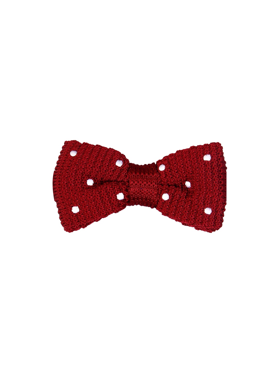 

Tossido Maroon Woven Design Bow Tie
