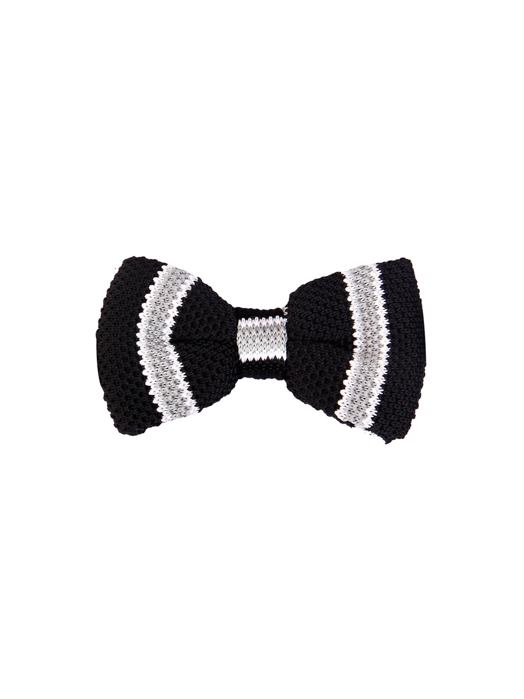 

Tossido Men Black & Grey Woven Design Bow Tie