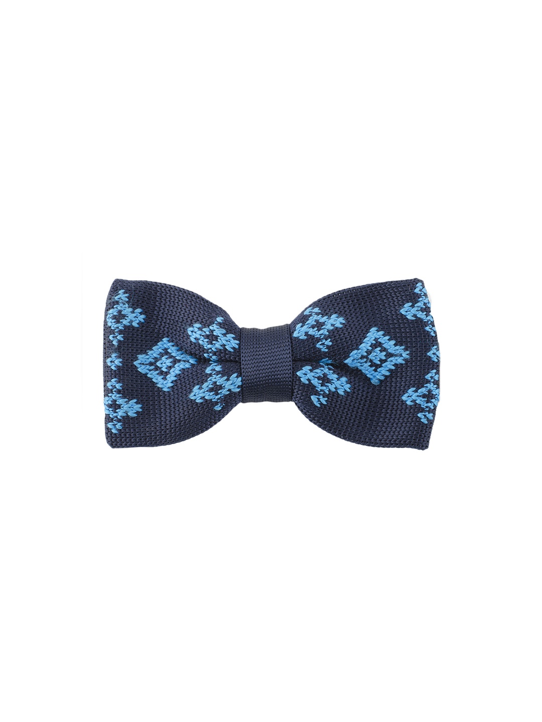 

Tossido Blue Woven Design Bow Tie