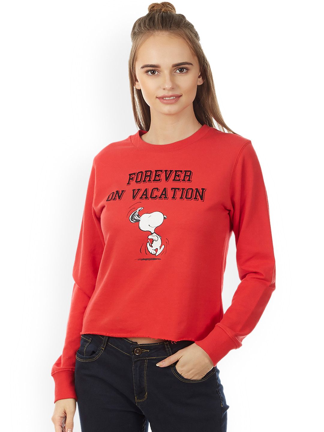 

Free Authority Women Snoopy Print Sweatshirt, Red