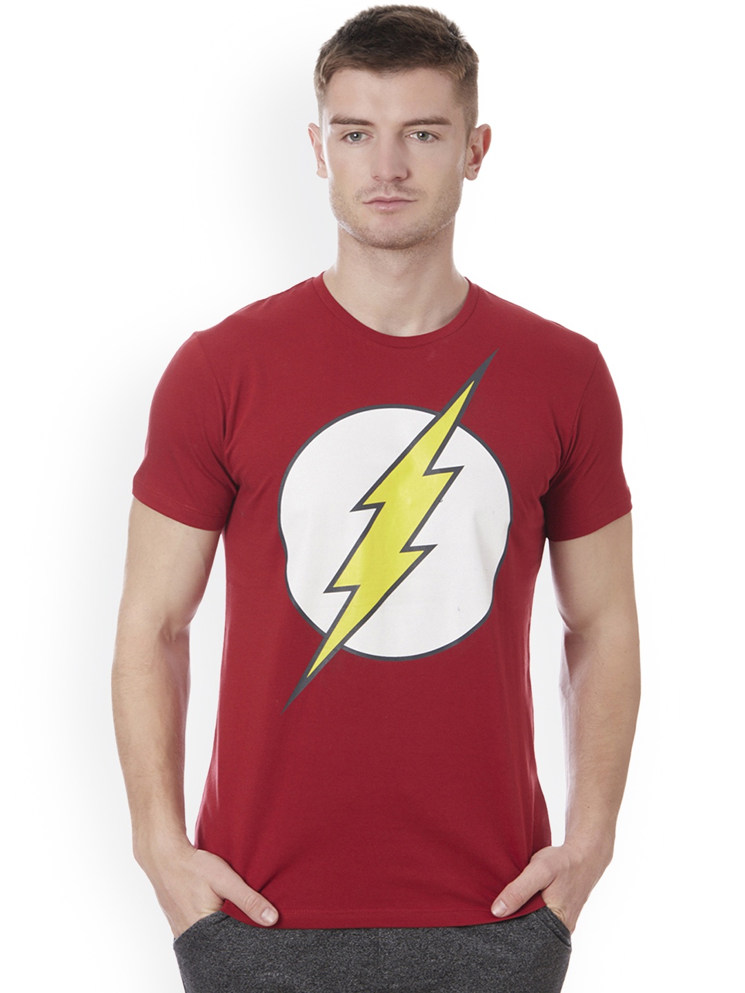 

Free Authority Dc Comics featured Red Flash Printed Tshirt for Men