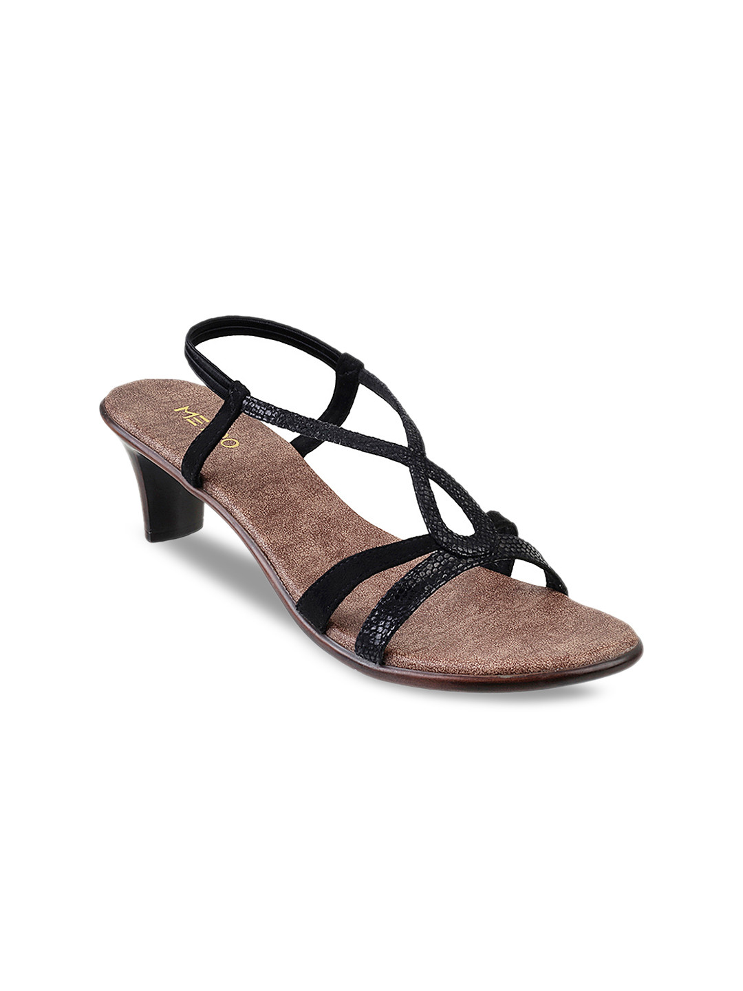 

Metro Women Black Solid Block Heels