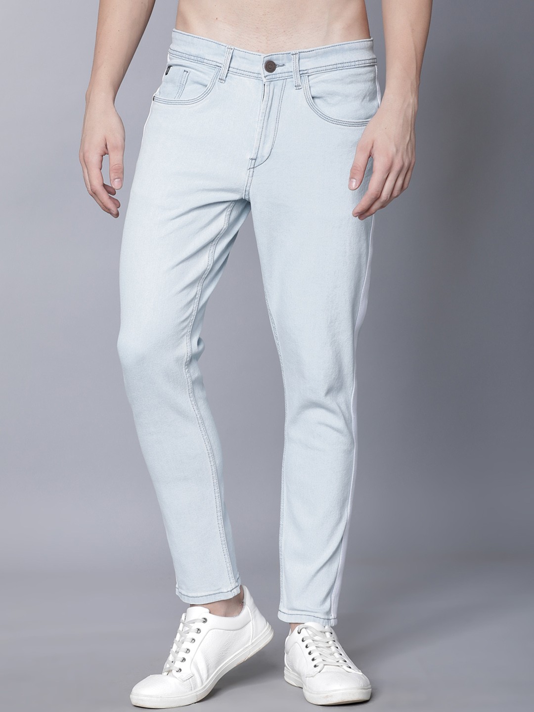 

LOCOMOTIVE Men Blue Slim Fit Mid-Rise Clean Look Stretchable Jeans