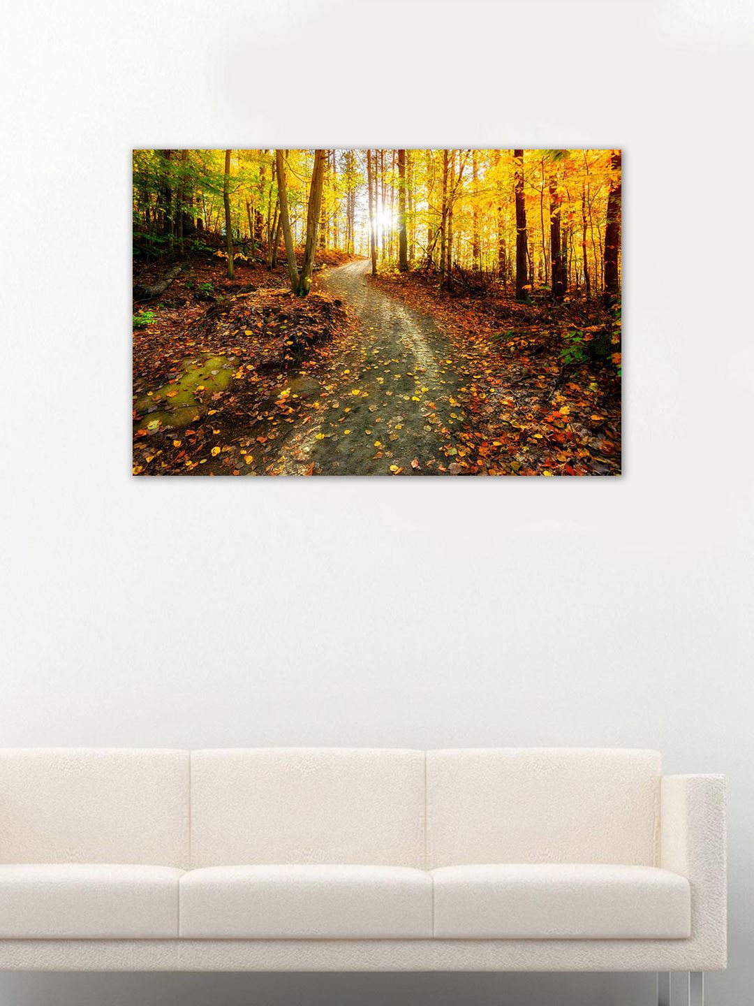 999Store Yellow, Brown & Green Forest Wall Art