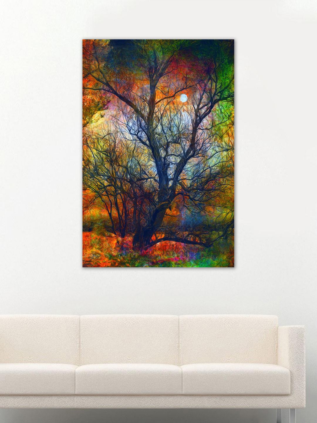 

999Store Multicoloured Tree Wall Art, Multi