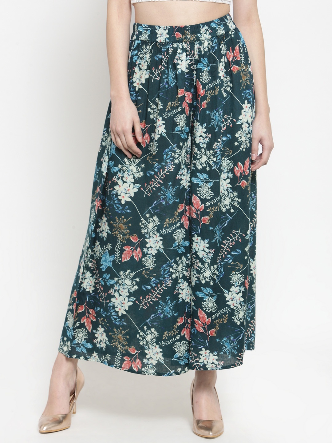 

Sera Women Multicoloured Printed Wide Leg Palazzos, Multi