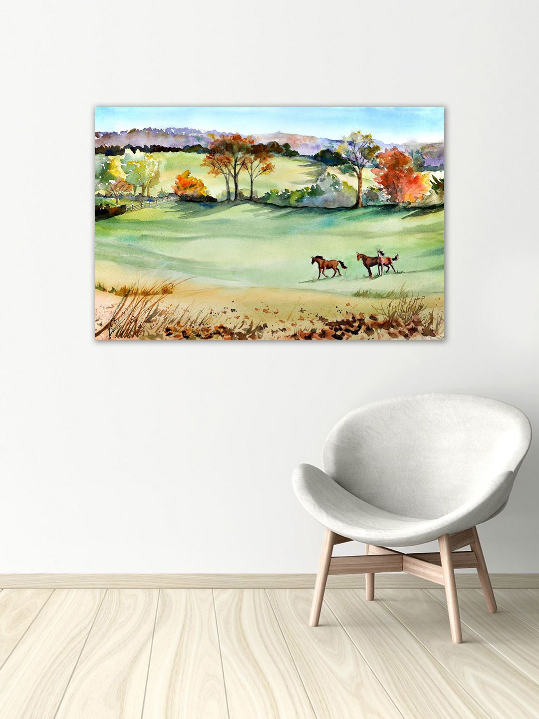 

999Store Multicoloured Horse Wall Art, Multi
