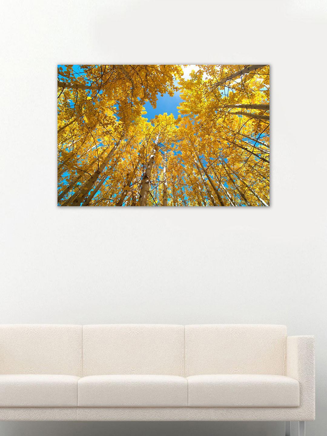 

999Store Yellow & Blue Tree Wall Art